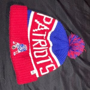 Patriots knit beanie hat